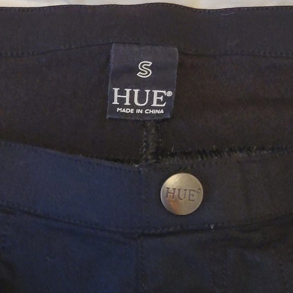 Hue stretchy black leggings with back pockets sz: S - Picture 5 of 5